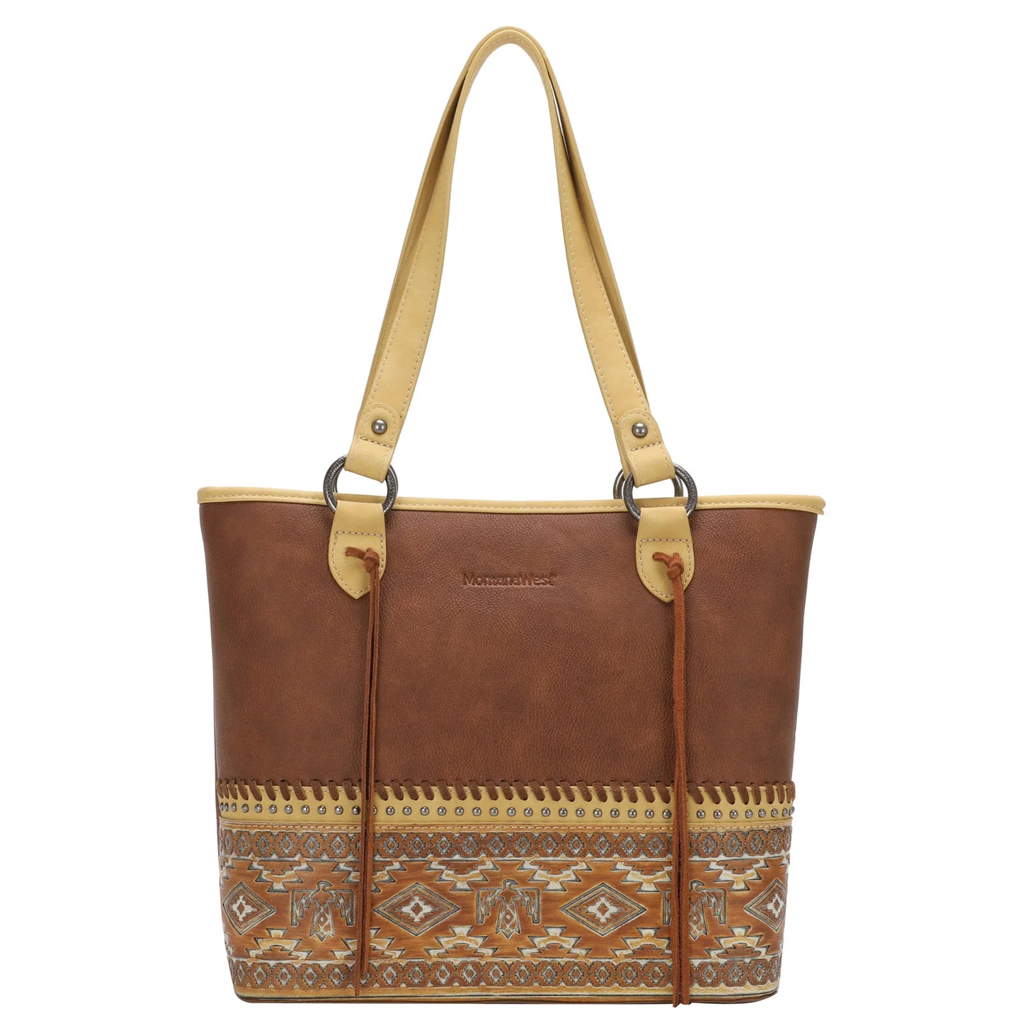 MW Aztec Tooled Collection Concealed Carry Tote