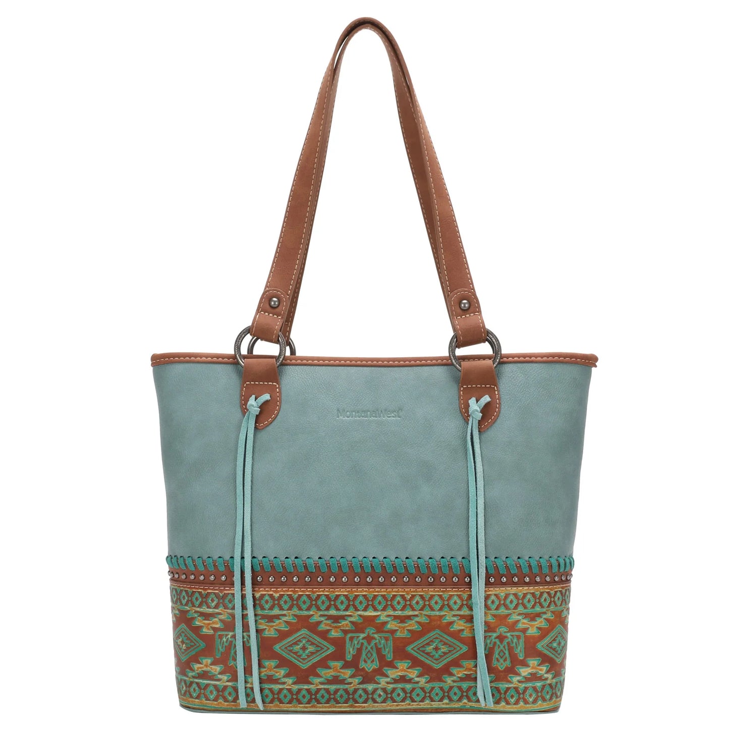 MW Aztec Tooled Collection Concealed Carry Tote