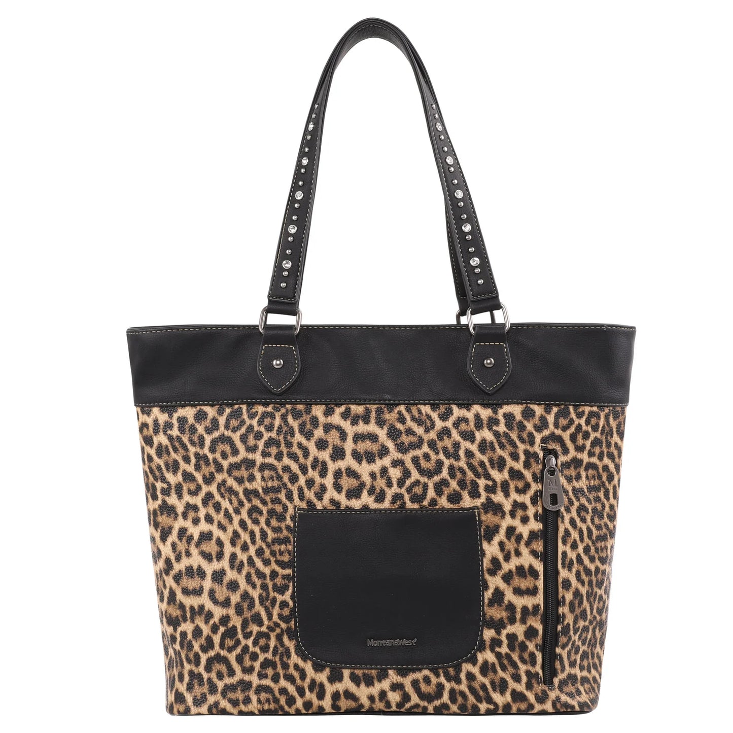 MW Leopard Print Concealed Carry Wide Tote